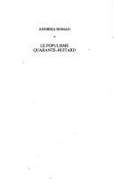 Le populisme quarante-huitard by Andreia Roman cover