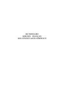 Dictionnaire kirundi-français des constituants nominaux by Thierry de Samie cover