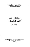 Le Vers français by Frédéric Deloffre cover