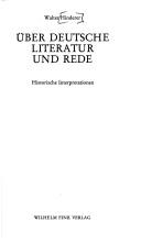 Über deutsche Literatur und Rede by Hinderer, Walter cover