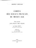 Corpus des sceaux français du Moyen Age by Archives nationales (France) cover