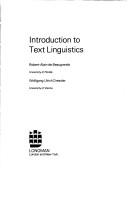 Introduction to text linguistics
