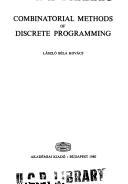 Combinatorial methods of discrete programming