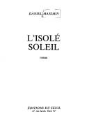 L' isolé soleil by Maximin, Daniel cover