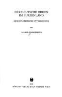 Der Deutsche Orden im Burzenland by Zimmermann, Harald cover