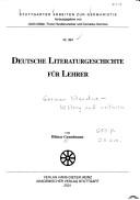 Deutsche Literaturgeschichte für Lehrer by Hilmar Grundmann cover