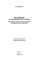 Des immigreś au croisement des langues by Pierre Pasquini cover