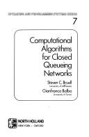 Computational algorithms for closed queueing networks
