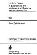 Nonlinear programming codes