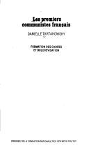 Les premiers communistes français by Danielle Tartakowsky cover