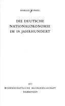 Die deutsche Nationalökonomie im 19. Jahrhundert by Harald Winkel cover