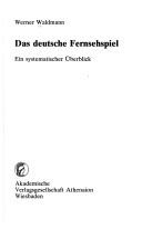 Das deutsche Fernsehspiel by Werner Waldmann cover