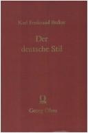 Der deutsche Stil by Karl Ferdinand Becker cover
