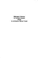 Mélanges d'histoire du Canada français offerts au professeur Marcel Trudel. -- by Marcel Trudel cover