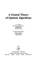 A general theory of optimal algorithms