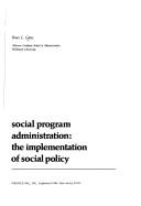 Social program administration