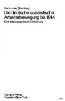 Die deutsche sozialistische Arbeiterbewegung bis 1914 by Steinberg, Hans-Josef. cover