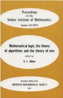 Mathematical logic, the theory of algorithms, and the theory of sets