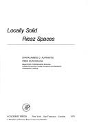 Locally solid Riesz spaces