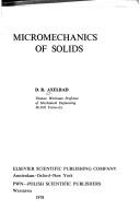 Micromechanics of solids