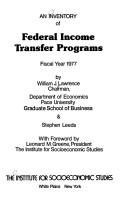 An inventory of Federal income transfer programs