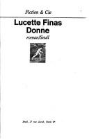 Donne by Lucette Finas cover