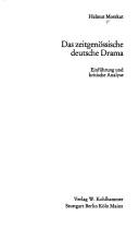 Das zeitgenössische deutsche Drama by Helmut Motekat cover