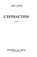 L' effraction by David, Jean cover