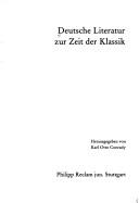 Deutsche Literatur zur Zeit der Klassik (German Edition) by Karl Otto Conrady cover
