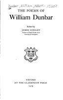The poems of William Dunbar