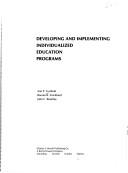 Developing and implementing individualized education programs