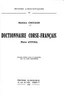 Dictionnaire corse-français, Piève d'Evisa by Mathieu Ceccaldi cover