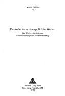 Deutsche Annexionspolitik im Westen by Martin Schärer cover