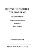 Deutsche Dichter der Moderne by Benno von Wiese cover