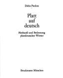 Platt auf deutsch by Dirks Paulun cover