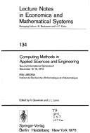 Computing methods in applied sciences and engineering