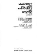Measurement and evaluation in psychology and education