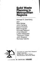 Solid waste planning in metropolitan regions