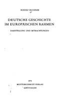 Deutsche Geschichte im europäischen Rahmen by Rudolf Büchner cover