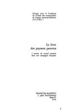 Le livre des paysans pauvres by Groupe pour la fondation de l'Union des communistes français (marxiste-léniniste) cover