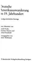 Deutsche Amerikaauswanderung im 19. Jahrhundert by Günter Moltmann cover