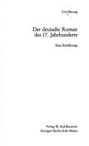 Der deutsche Roman des 17. Jahrhunderts by Urs Herzog cover