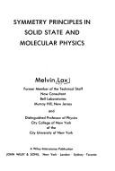 Symmetry principles in solid state and molecular physics