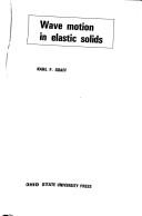 Wave motion in elastic solids