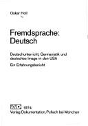 Fremdsprache: Deutsch by Oskar Holl cover
