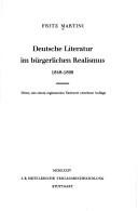 Deutsche Literatur im bürgerlichen Realismus by Fritz Martini cover