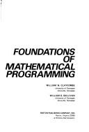 Foundations of mathematical programming