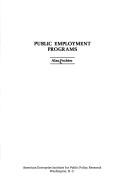Public employment programs