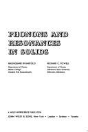 Phonons and resonances in solids