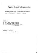 Applied geometric programming